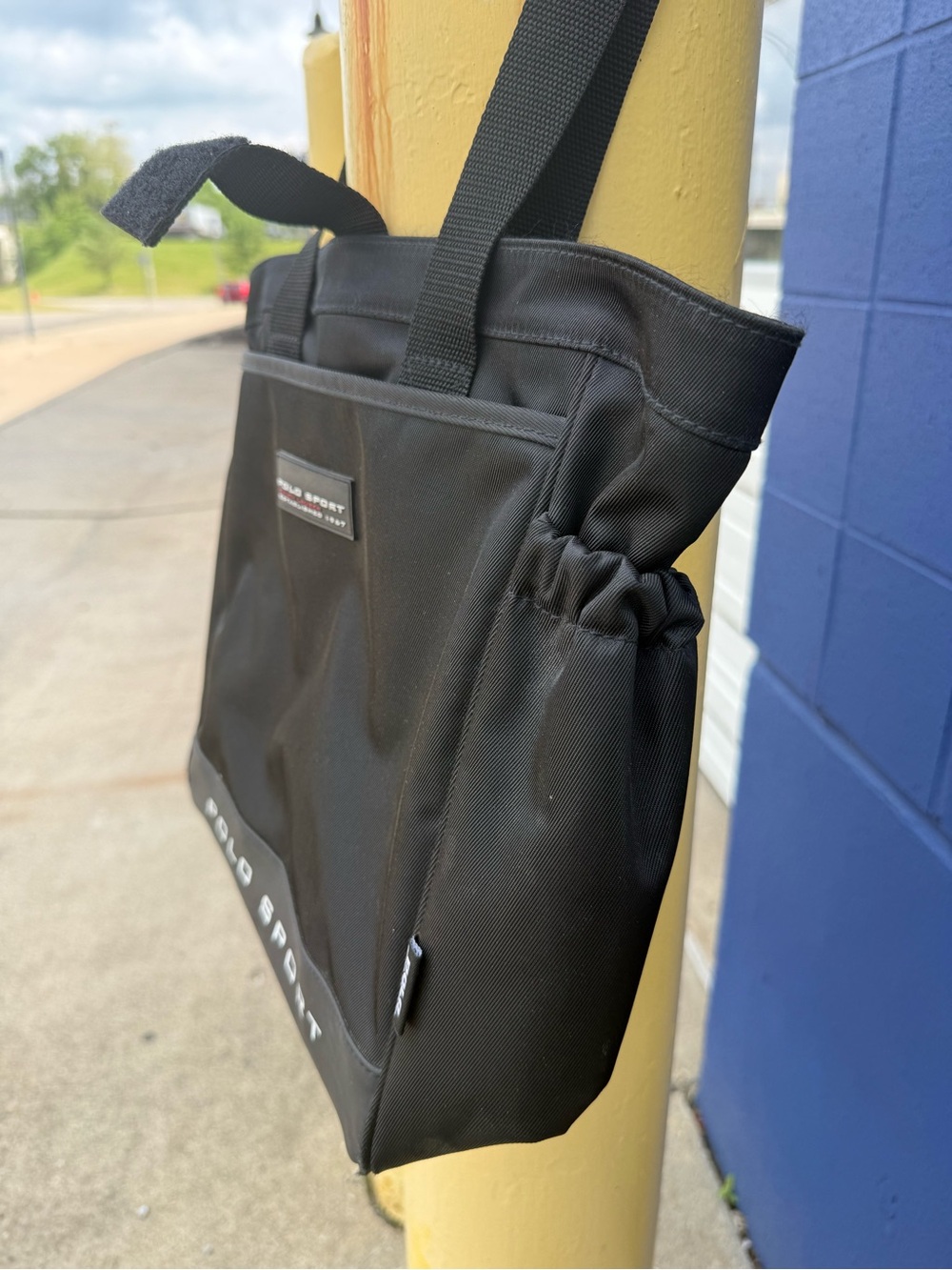 Polo by Ralph Lauren Black Polo Sport Messenger Tote